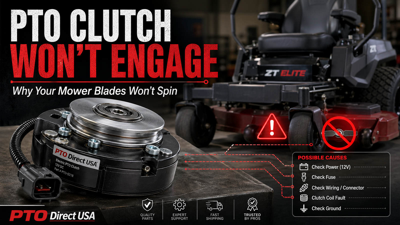 Common Reasons a Lawn Mower Blade Won’t Engage