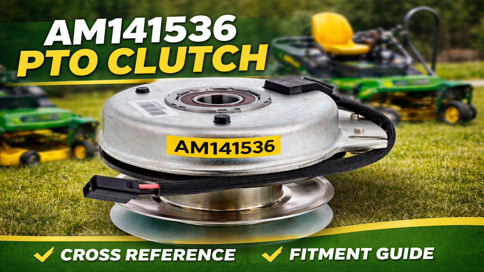 AM141536 PTO clutch for John Deere X300 X500 EZtrak mowers.