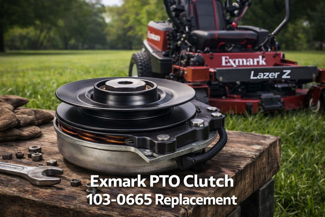Exmark PTO clutch replacement 103-0665 for Lazer Z zero turn mower.