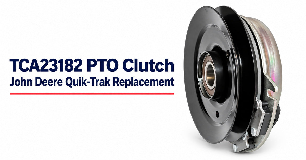 TCA23182 PTO clutch fitment guide for John Deere Quik-Trak 648R, 652B, 652R and 661R