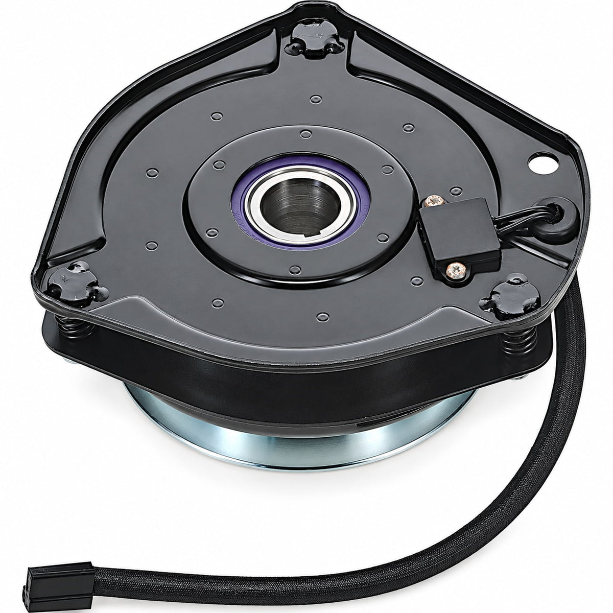Xtreme X0661 PTO clutch for EverRide 180923 showing rear mounting plate, bearing and electrical connector