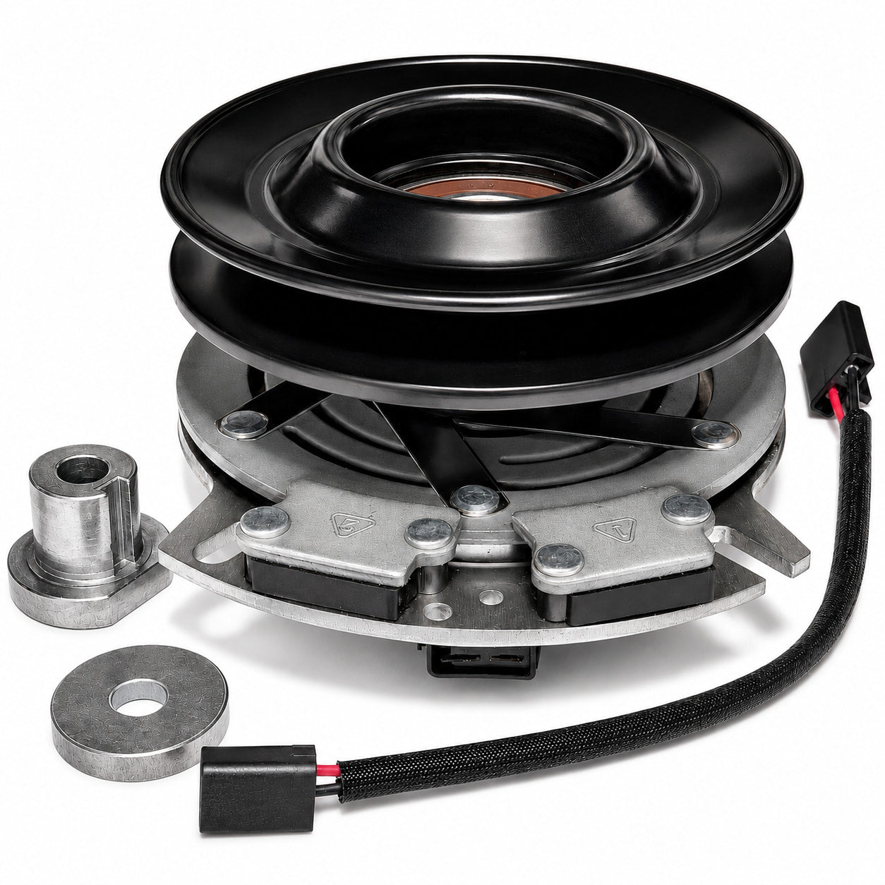 Ariens Gravely Zoom ZT HVZ PTO clutch assembly 00480600 with bushing, flat washer and wire harness
