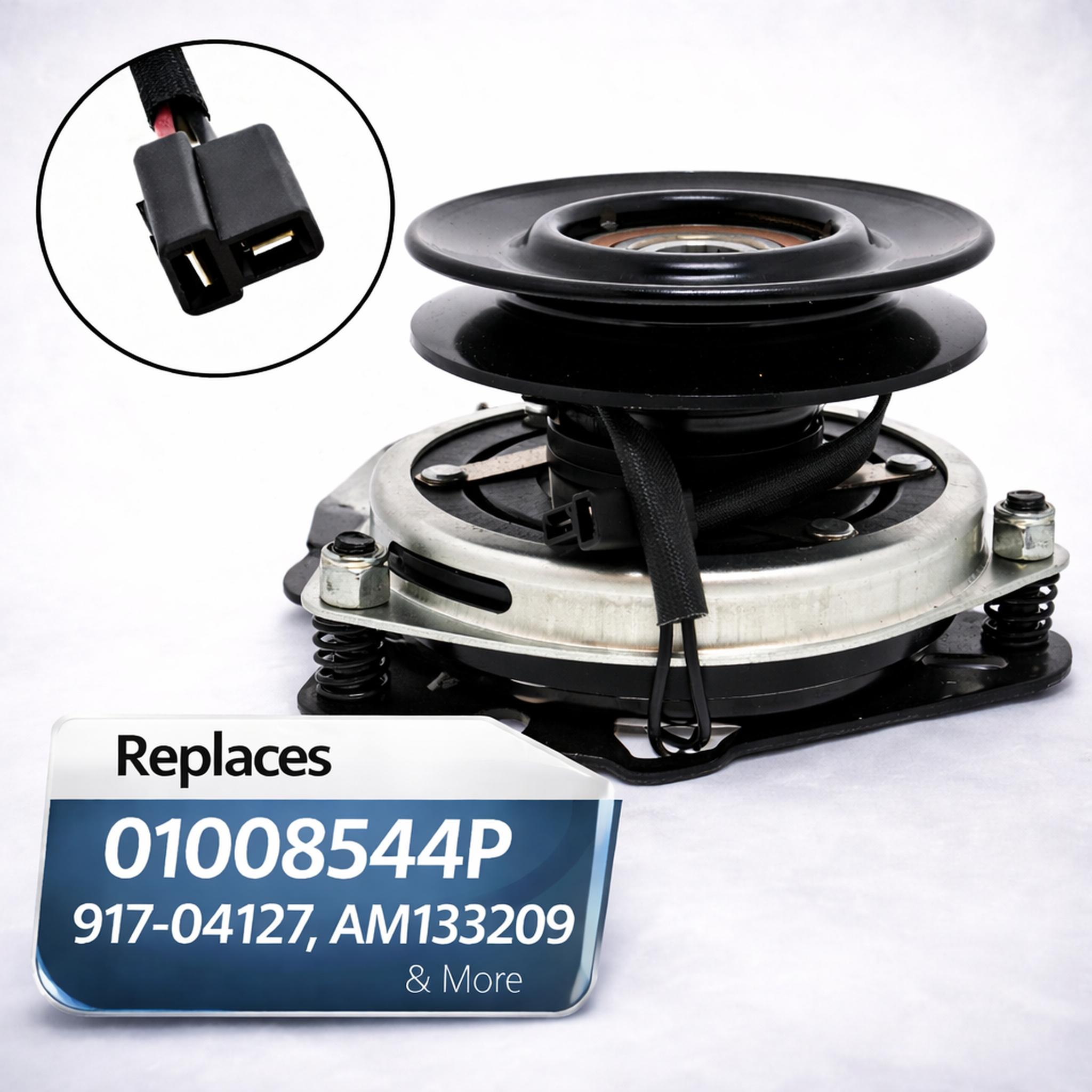 01008544P electric PTO clutch with 1 inch bore and 5.31 inch pulley fits Cub Cadet and John Deere 