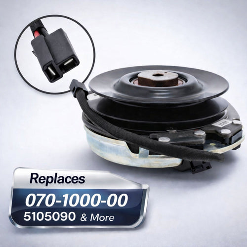 070-1000-00 electric PTO clutch assembly for Husqvarna, Ferris and Gravely zero-turn mowers