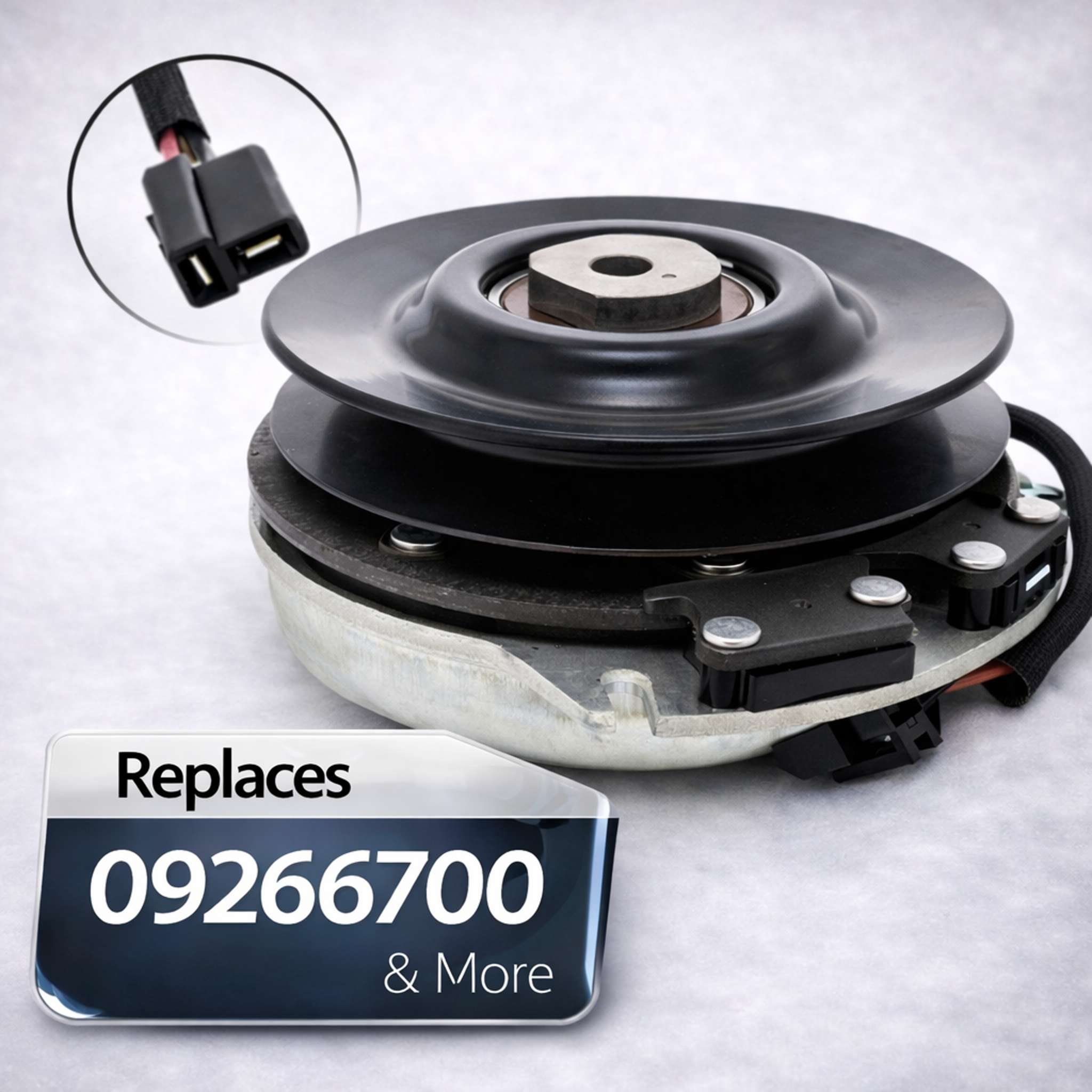 09266700 PTO clutch replacement with 1-1/8 inch bore and 6.10 inch pulley for Ariens & Gravely mowers