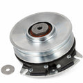 103-0011 Toro PTO clutch replacement with 6.45-inch pulley, 1-1/8 inch crankshaft bore, and CW rotation, shown in square product image on white background.