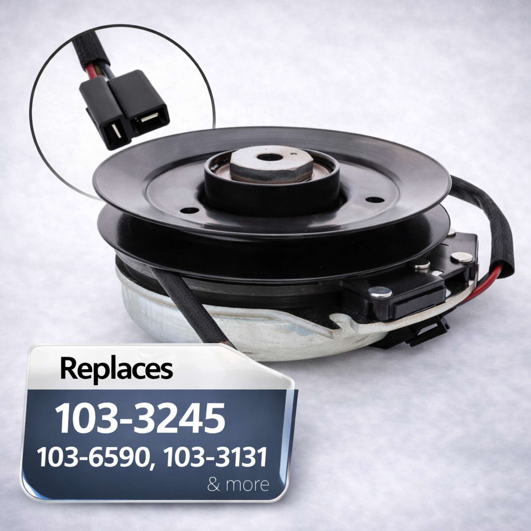103-3245 electric PTO clutch replacement with 1 inch bore & 7.20 inch pulley for Exmark and Toro mowers 