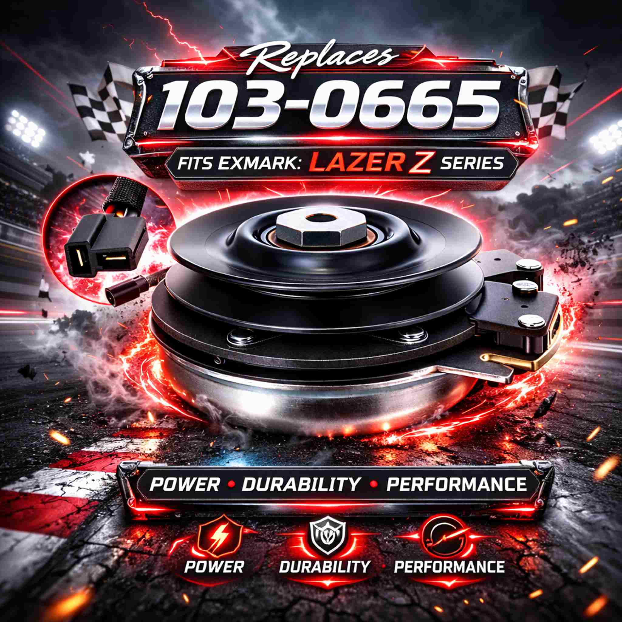 t
103-0665 Clutch for Exmark Laser Z series racing theme image