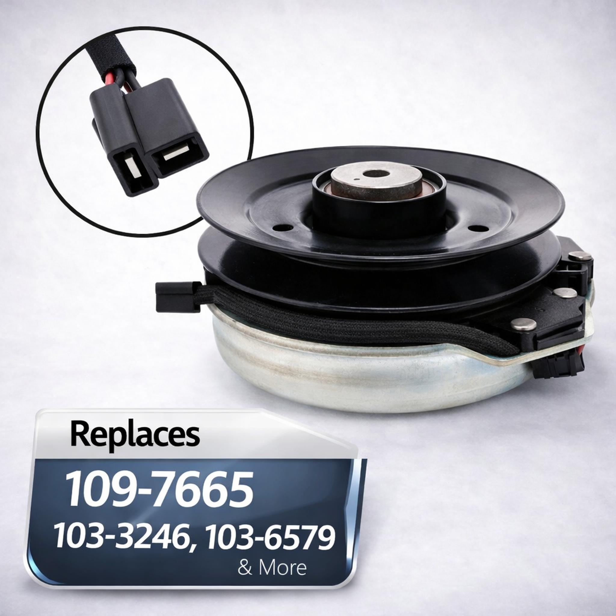 109-7665 electric PTO clutch with 1-1/8 Inch bore and 7.20 Inch pulley for Toro and Exmark 