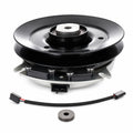 Aftermarket Toro 110-0449 electric PTO clutch replacement for Z Master Z500 and Z528 commercial mowers with 1-1/8 inch bore and 7.15 inch pulley.