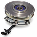 HD Upgrade 116-1620 replacement PTO clutch for Exmark and Toro mowers showing silver pulley and wiring connector