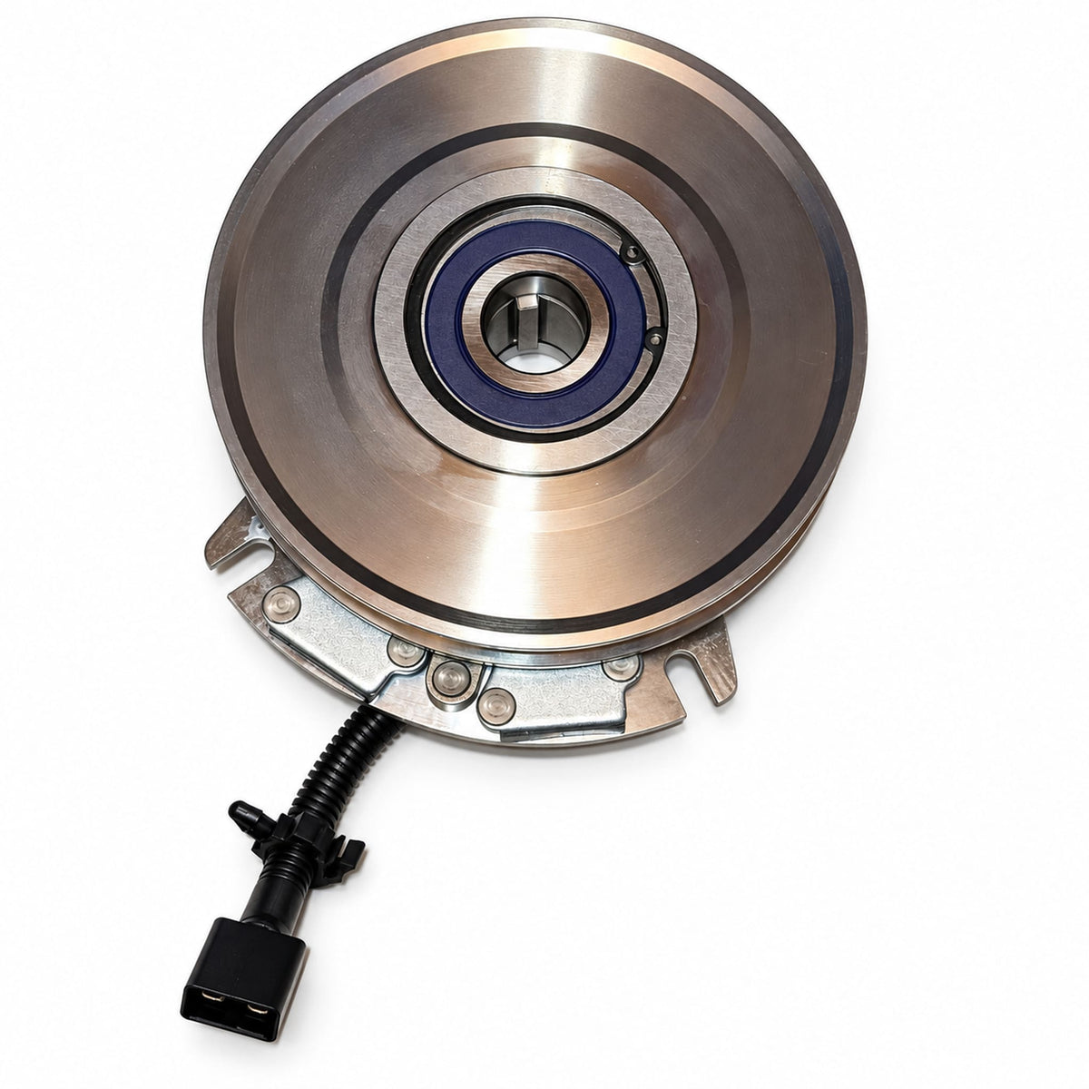 HD Upgrade 116-1620 PTO clutch pulley view showing crankshaft bore, keyway and bearing