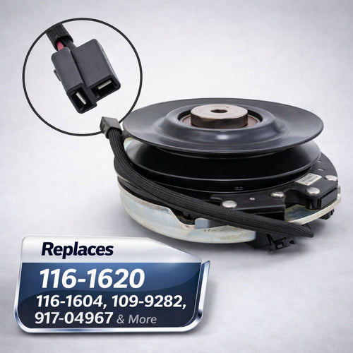 116-1620 electric PTO clutch assembly for Exmark, Toro, Cub Cadet and Ferris zero-turn mowers