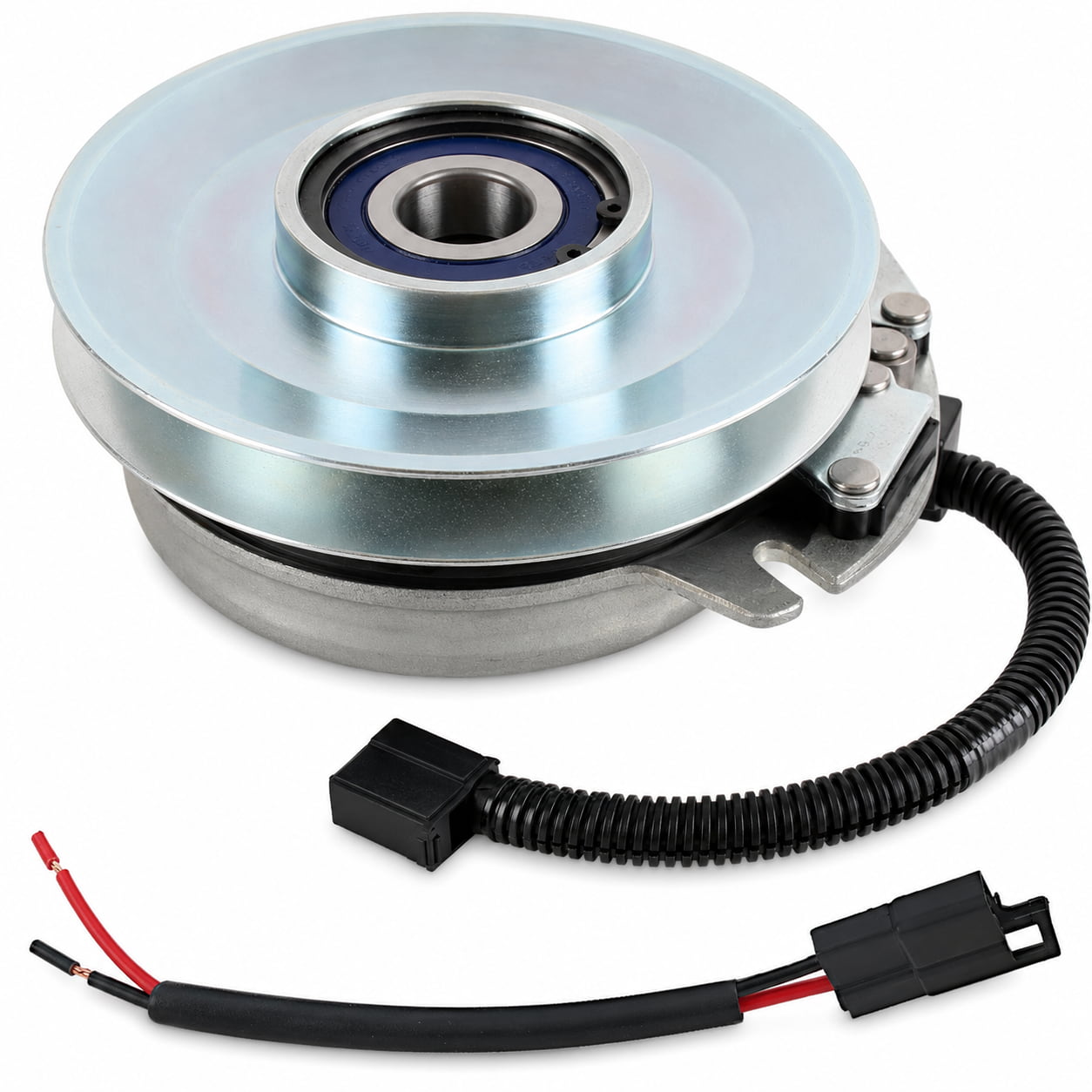 Xtreme X0553 PTO clutch for Exmark 116-8517 and Warner 5218-323 with 7.22-inch pulley and 1-1/8-inch bore.