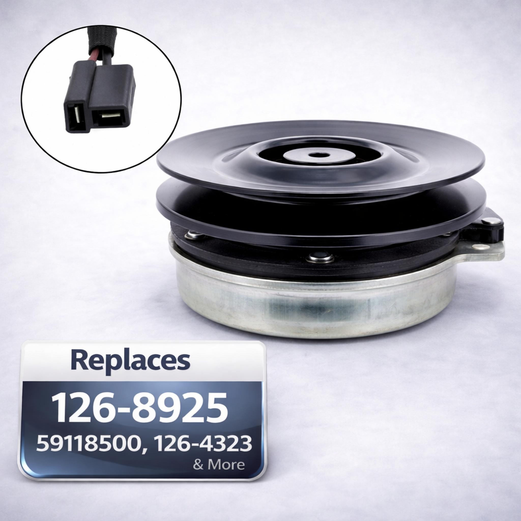 126-8925 PTO Clutch 1 inch bore 7.2 inch pulley for Gravely, Exmark & Ariens