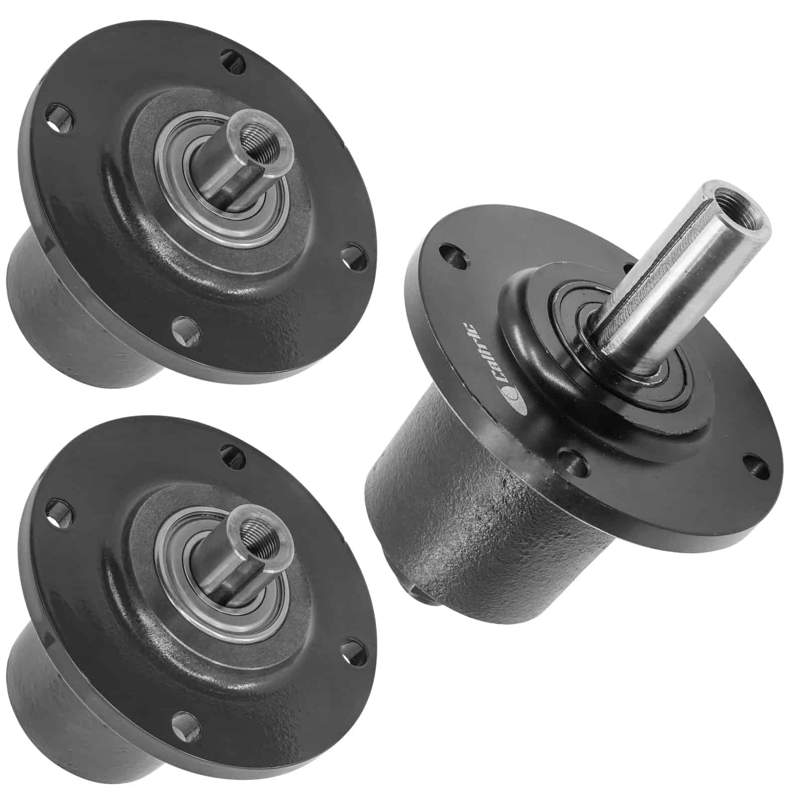 2186207 long shaft spindle and 2 of 2186205 short shaft spindles for Bobcat BZT ZT mower deck.