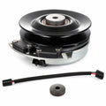 Aftermarket 2722016 electric PTO clutch replacement for Bobcat, Bunton, and Woods mowers with 1-1/8 inch bore, 6-5/16 inch pulley, and clockwise rotation.