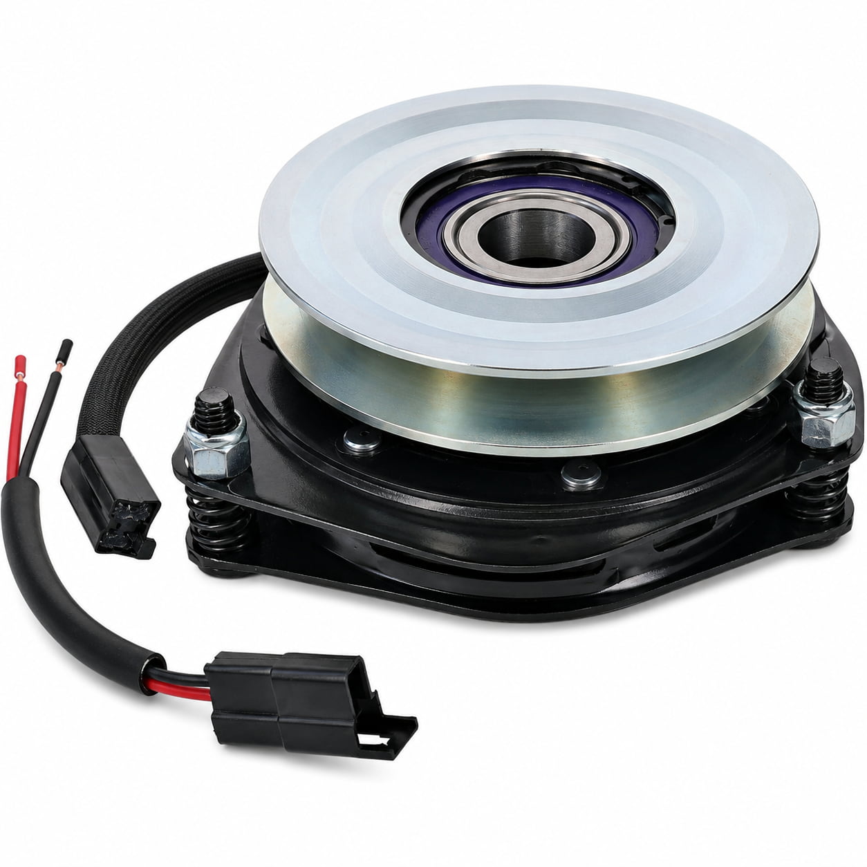 Xtreme X0627 PTO clutch for Scag 462228 and Ogura GT2-CT07 with 5.30-inch pulley and 1-1/8-inch bore.