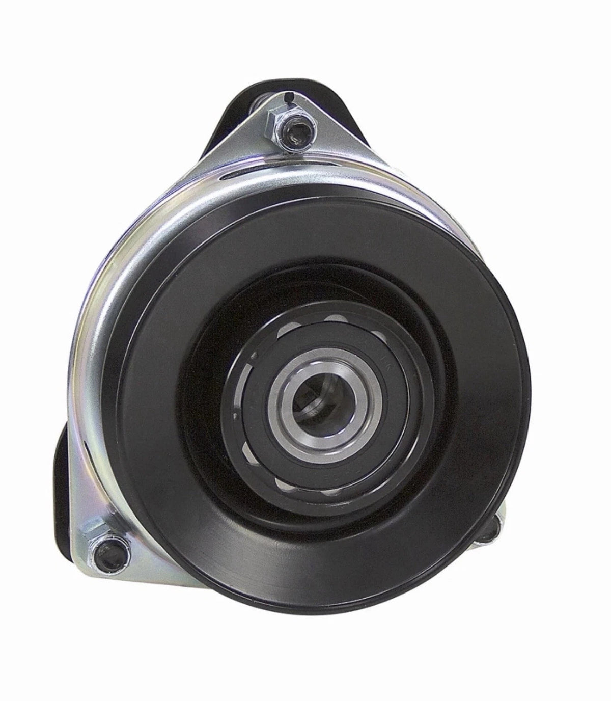 Genuine Scag 462715 PTO clutch pulley-side view showing 5-inch pulley and center bore for Freedom Z and Liberty Z mowers