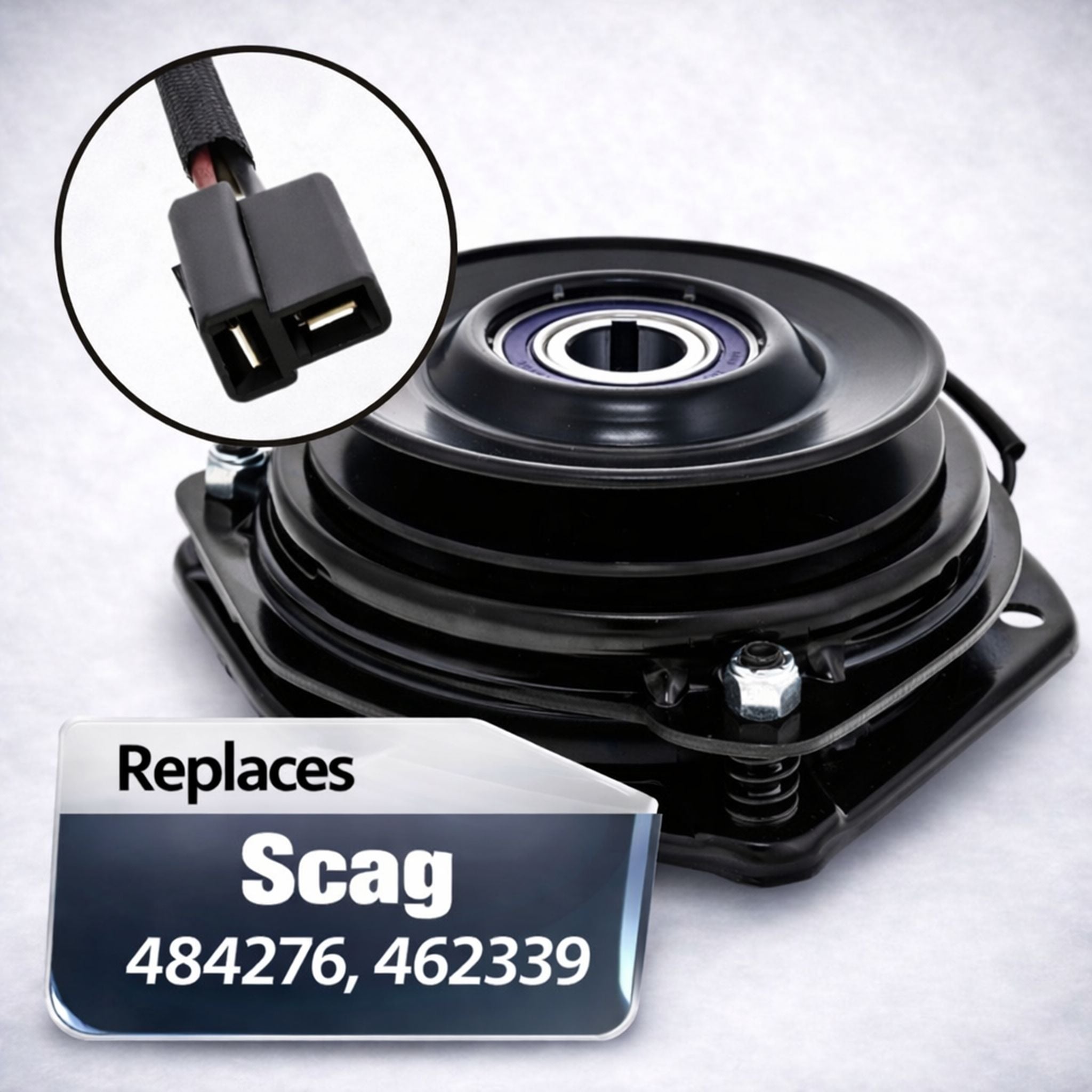 484276 electric PTO clutch with 1-1/8 inch bore and 6 inch pulley for Scag Cheetah & Tiger Cat 