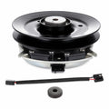Aftermarket 5100875 electric PTO clutch replacement for Ferris IS2000Z, IS3100Z, Snapper Pro, and Simplicity Cobalt mowers with 1-1/8 inch bore, 7.19 to 7.25 inch pulley, CCW rotation, and connector style shown.