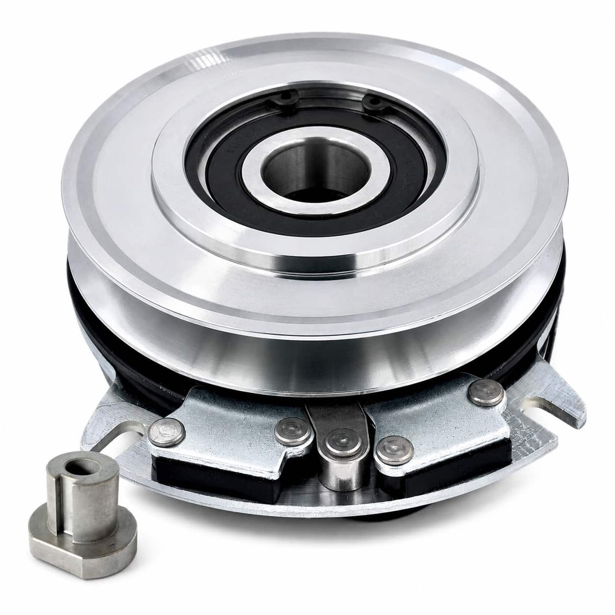 Warner 5218-388 PTO clutch replacement for Ferris, Snapper Pro, and Simplicity commercial mowers, replacing 5105090YP and 5100084SM. 1-1/8 inch bore, 6.54-inch pulley, and CCW rotation.