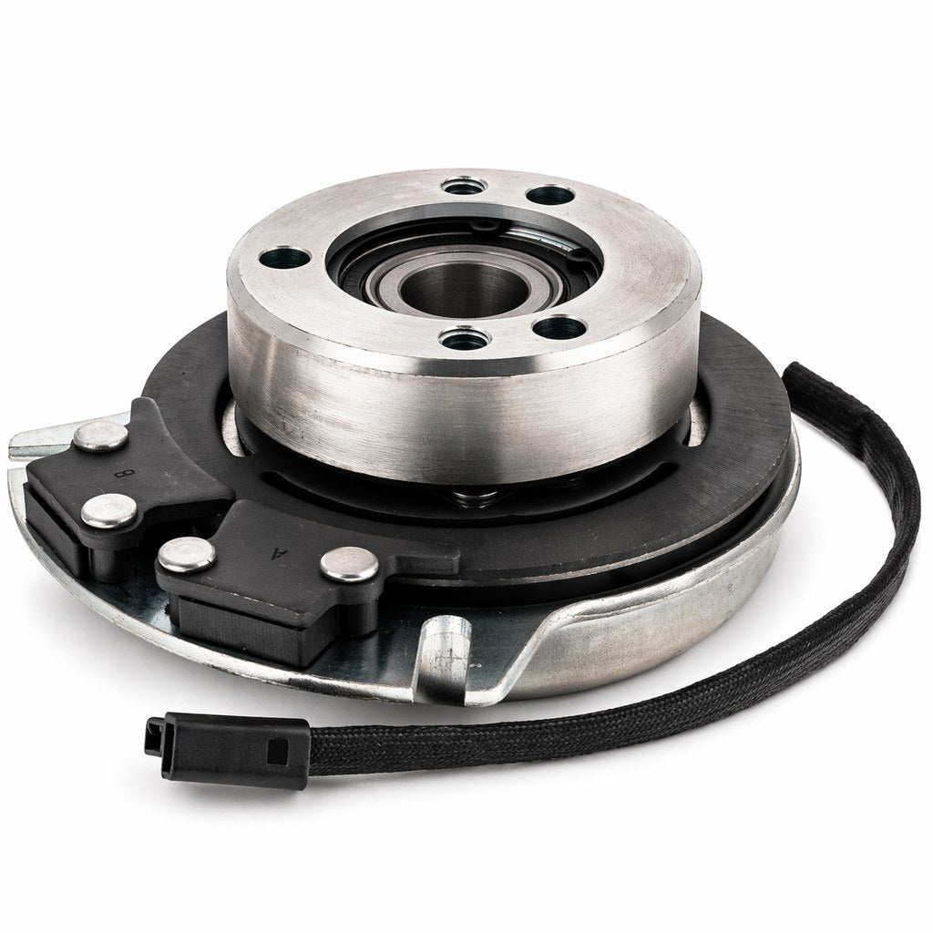 Gravely 52711900 electric PTO clutch replacement without pulley, designed to reuse the existing pulley, with 1-inch crankshaft bore and CCW rotation, shown on white background.