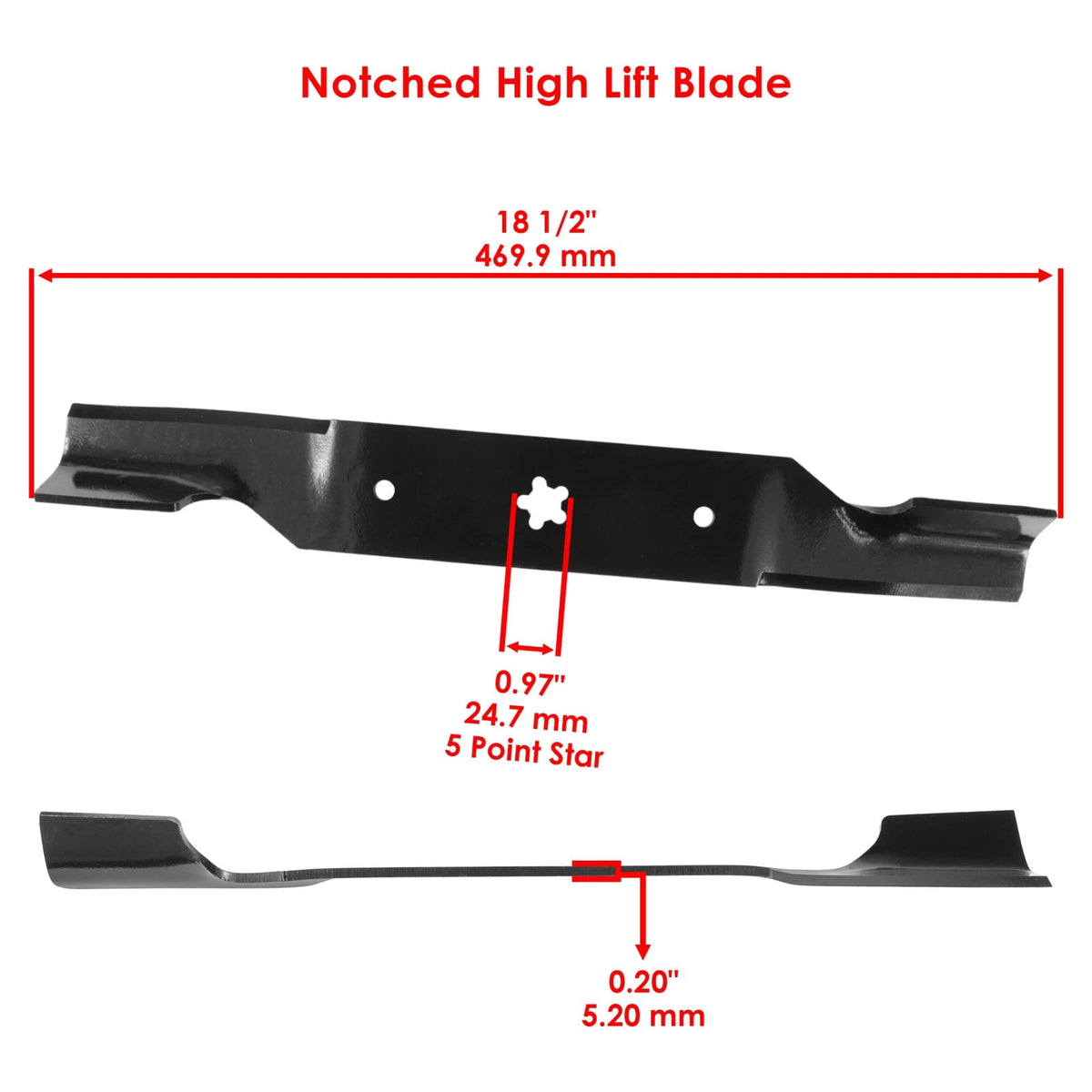 Mower Blades 532187254 for Husqvarna spec image