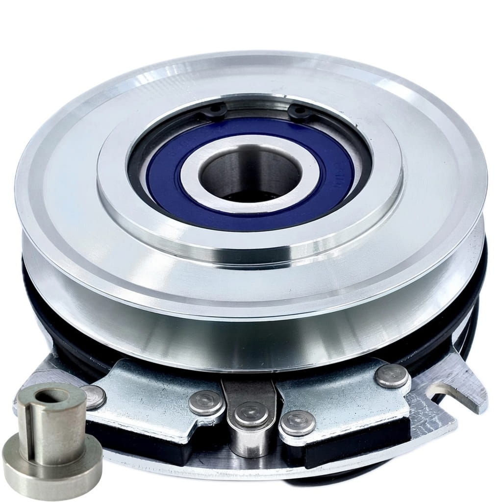 539104515 electric PTO clutch for Husqvarna and Dixon with 1-1/8 inch bore and 6.31 inch pulley replacing Warner 5218-75