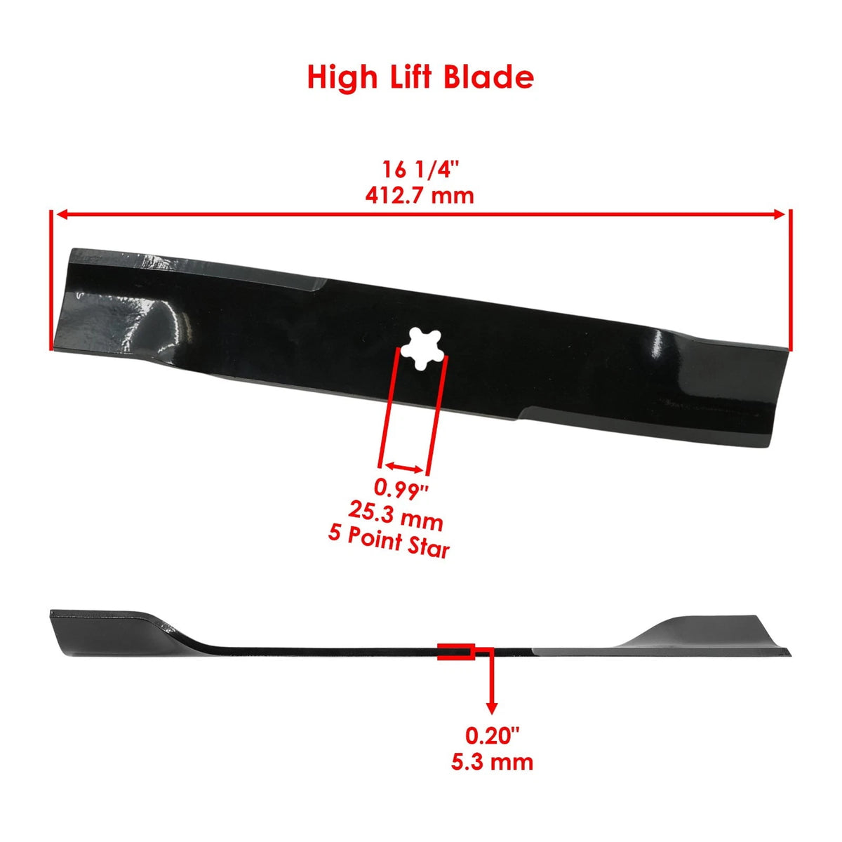 Mower Blades 539113425 / 575296401 for Dixon and Husqvarna spec image