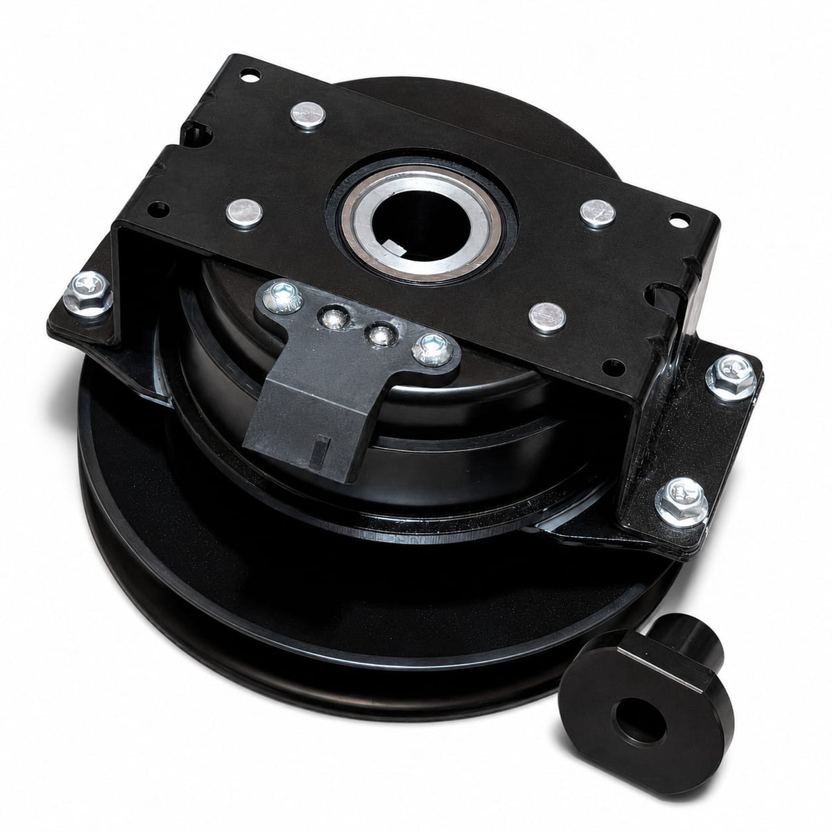 Flip side of Ariens Gravely PTO clutch 59118500 replacement showing bore, keyway, and housing