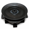 Pulley side view of Ariens Gravely PTO clutch 59118500 replacement showing pulley, bushing, bearing, and plug