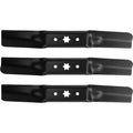 3-Pack Mower Blades 742-05056 / 942-05056 for Cub Cadet XT1, XT2, GX54, GT54, RZT 54 Inch Deck