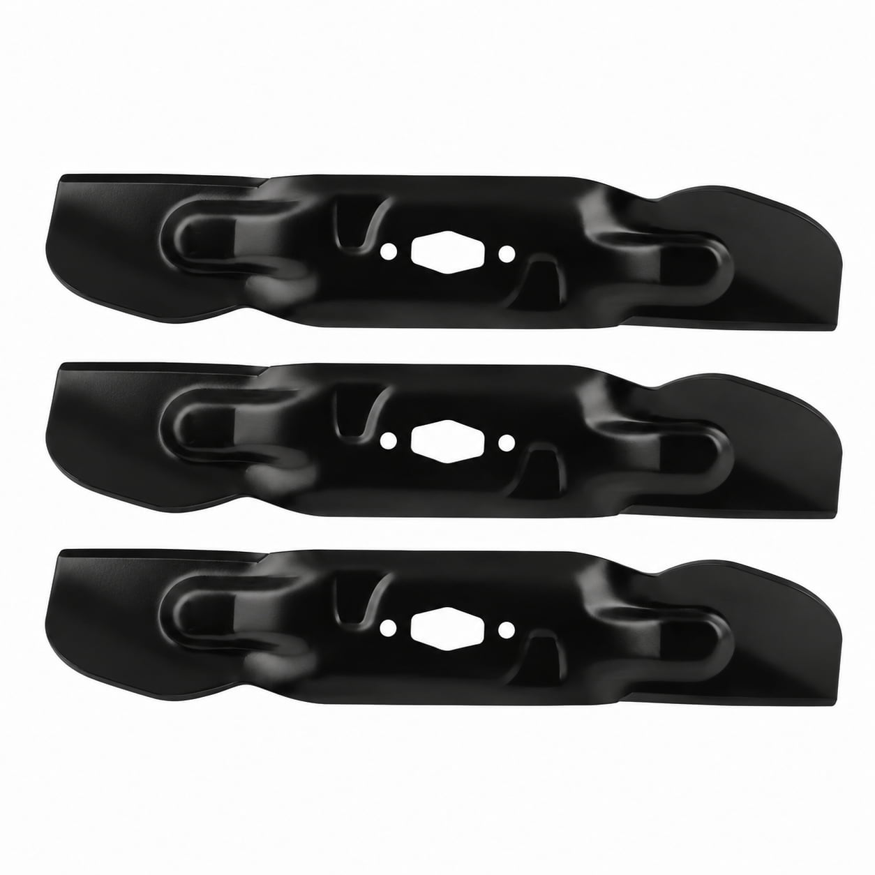High-lift Mower Blades 742P05094 / 742-05094 for Cub Cadet 50-Inch Decks.