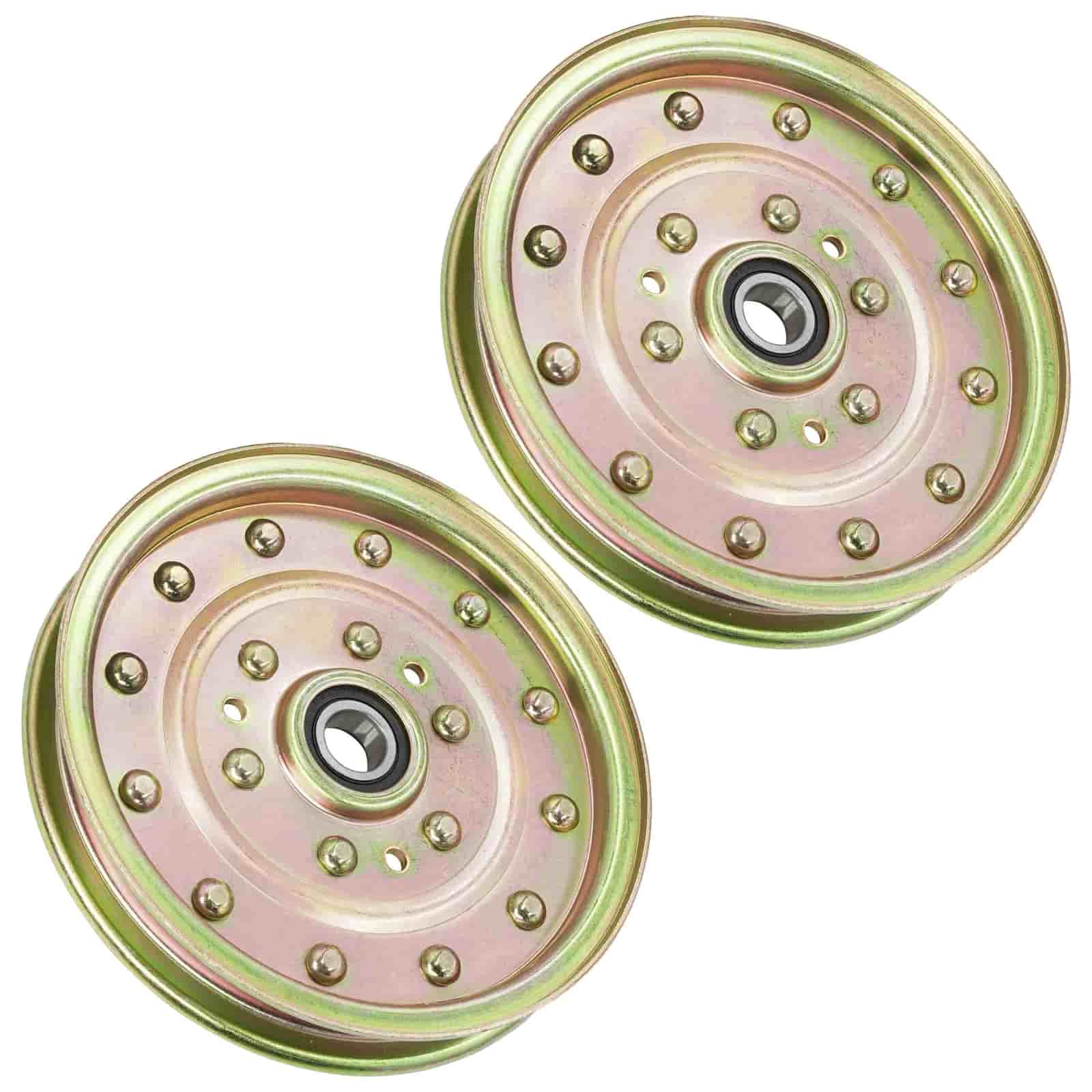 2 pack flat idler pulley replacement  781385.