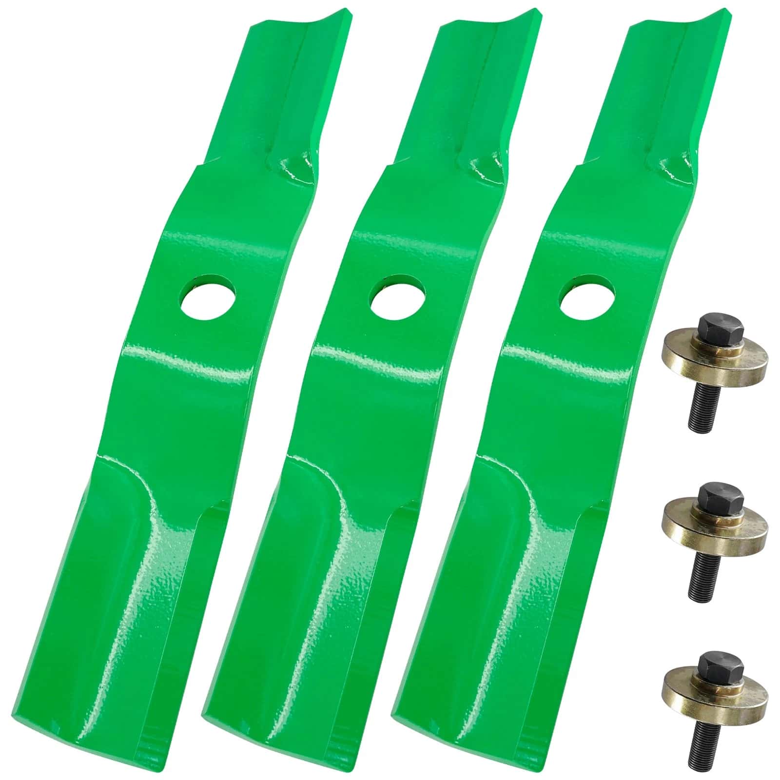 3-Pack Medium-lift Mower Blades 890-326C / 890-322C / 890-324C for Land Pride 42-Inch Deck with Hardware.
