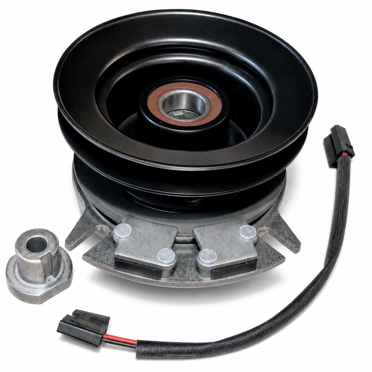 917-04163A PTO clutch replacement for Cub Cadet LT1042 with pulley, brake plate, connector harness and crankshaft spacer