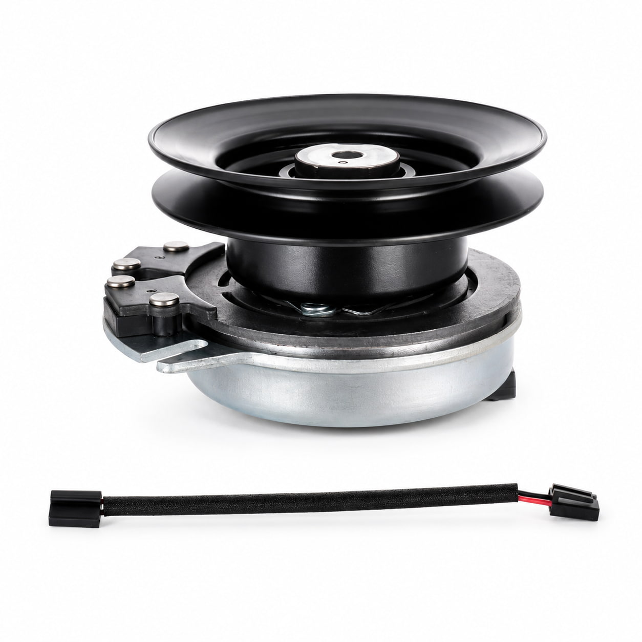 917-04163A PTO clutch replacement for Cub Cadet LT1042 replacing 717-04163 and Warner 5217-32 displayed clearly against white background.