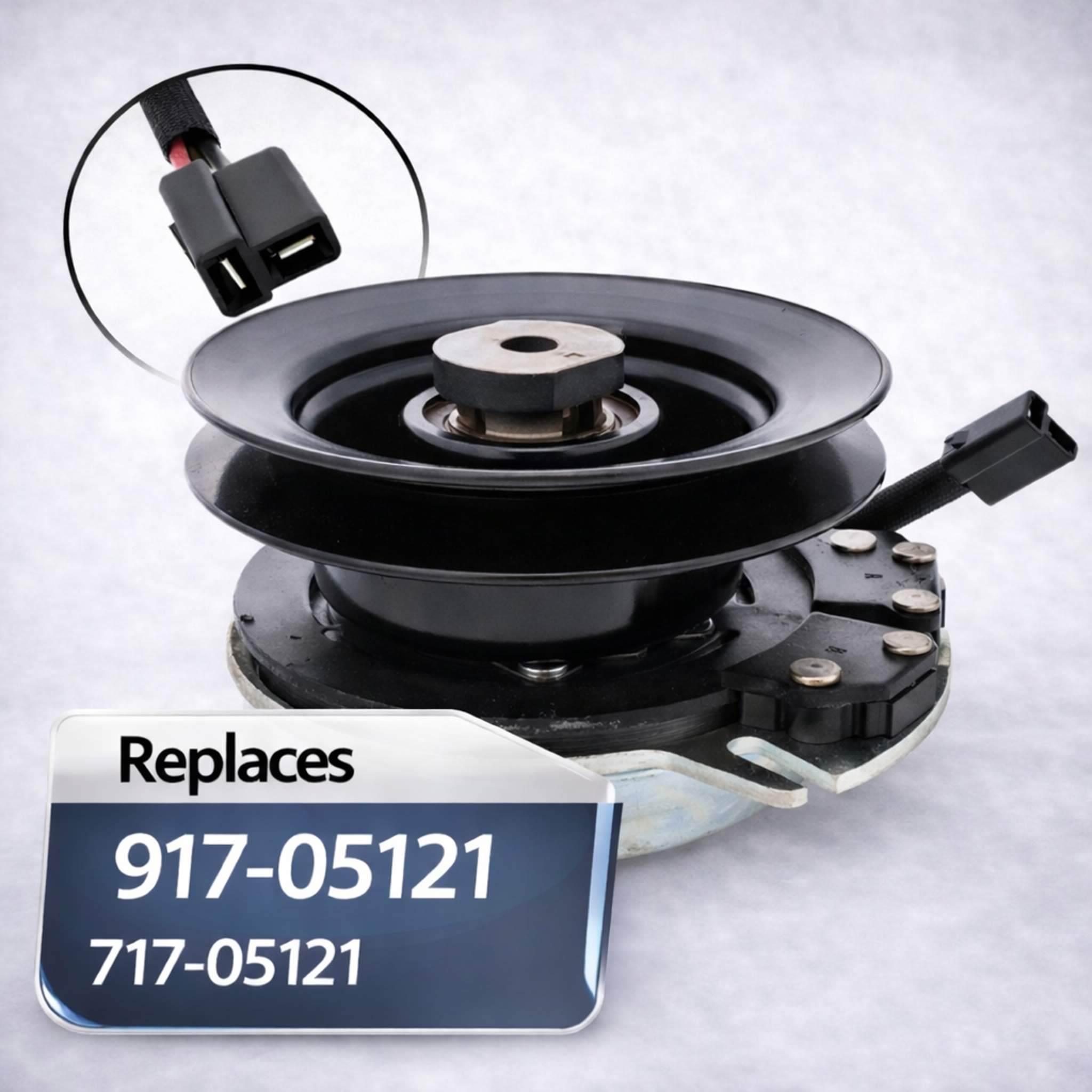 917-05132 electric PTO clutch with 1 inch bore & 6 inch pulley for Cub Cadet, Troy-Bilt & Craftsman 