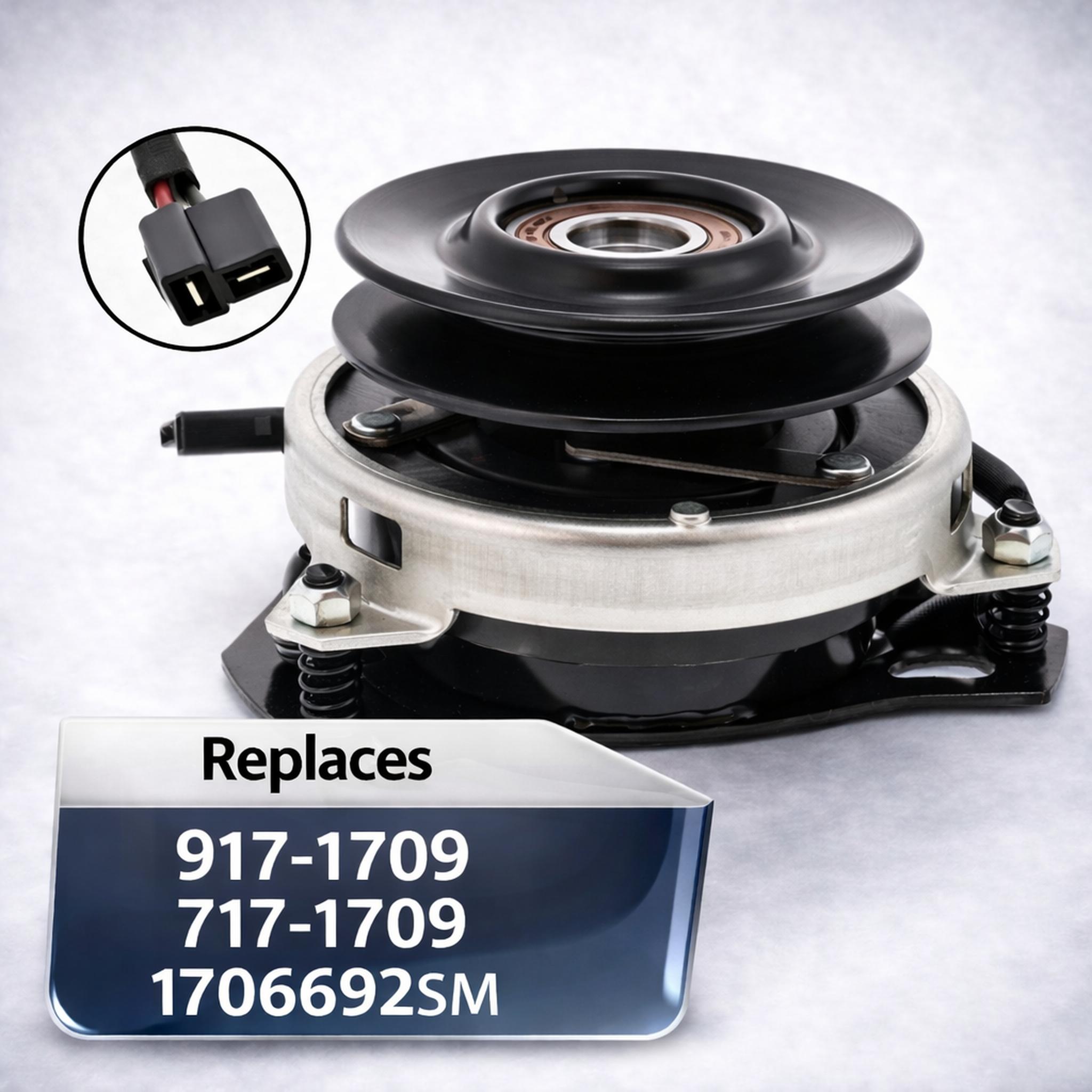 917-1709 electric PTO clutch with 1 inch bore and 5.31 inch pulley for Cub Cadet and Troy-Bilt