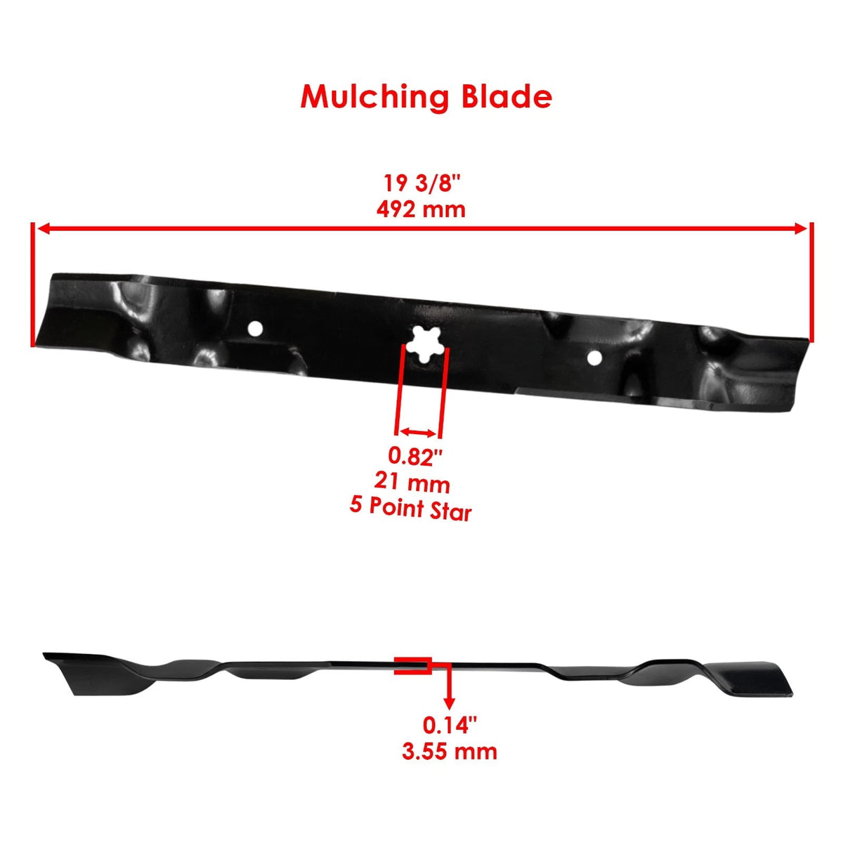 Mower blades 917134148MS spec image