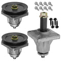 3-pack MTD 46-inch deck spindle kit with 918-04134D main spindle and 618-0240 outer spindles.