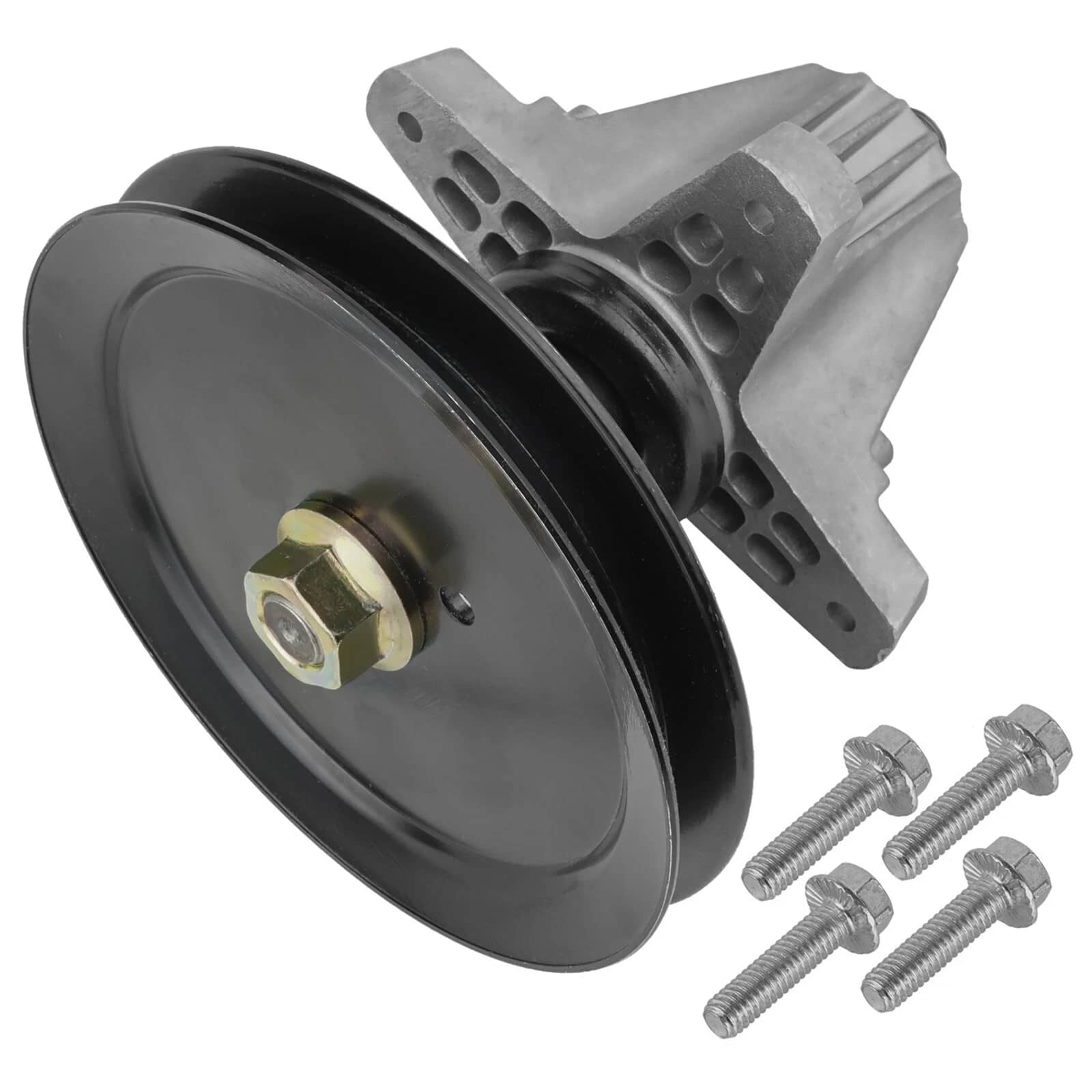 Single spindle assembly with pulley for part number 918-05078A.