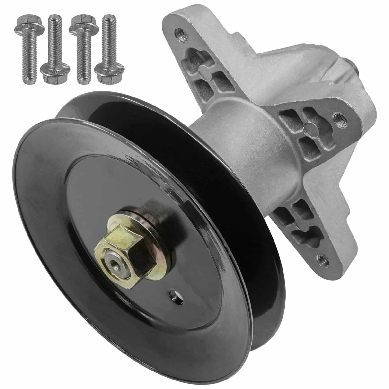 Single spindle assembly with pulley for part number 918-05137.