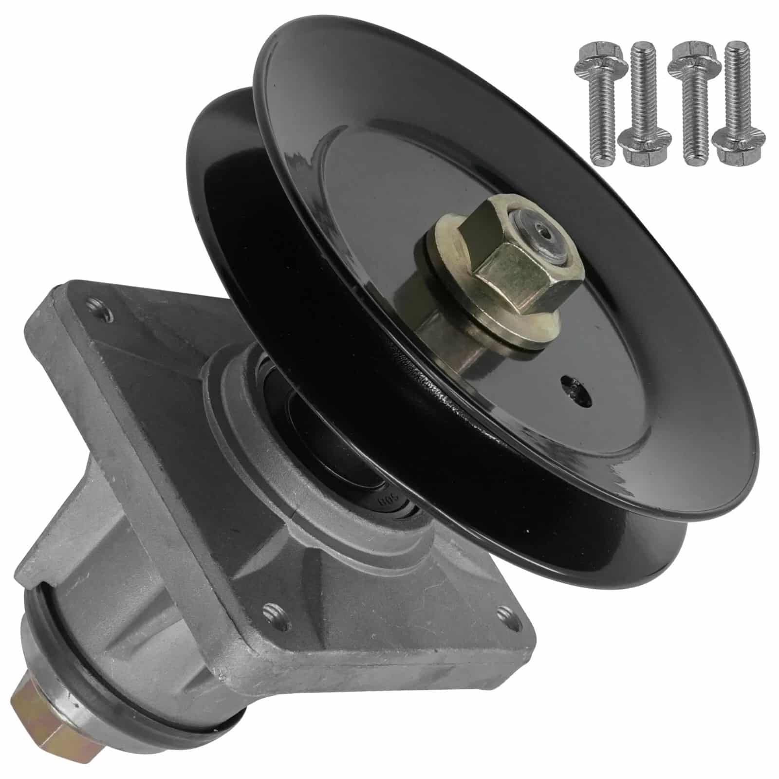 918-0625B spindle assembly with pulley and bolts for Cub Cadet MTD LT1045 LT1046 mower deck.