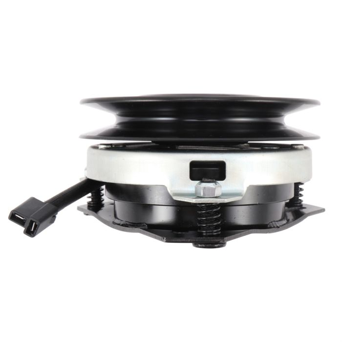 Toro 94-2514 replacement PTO clutch showing pulley profile, clutch housing, adjustment springs and connector
