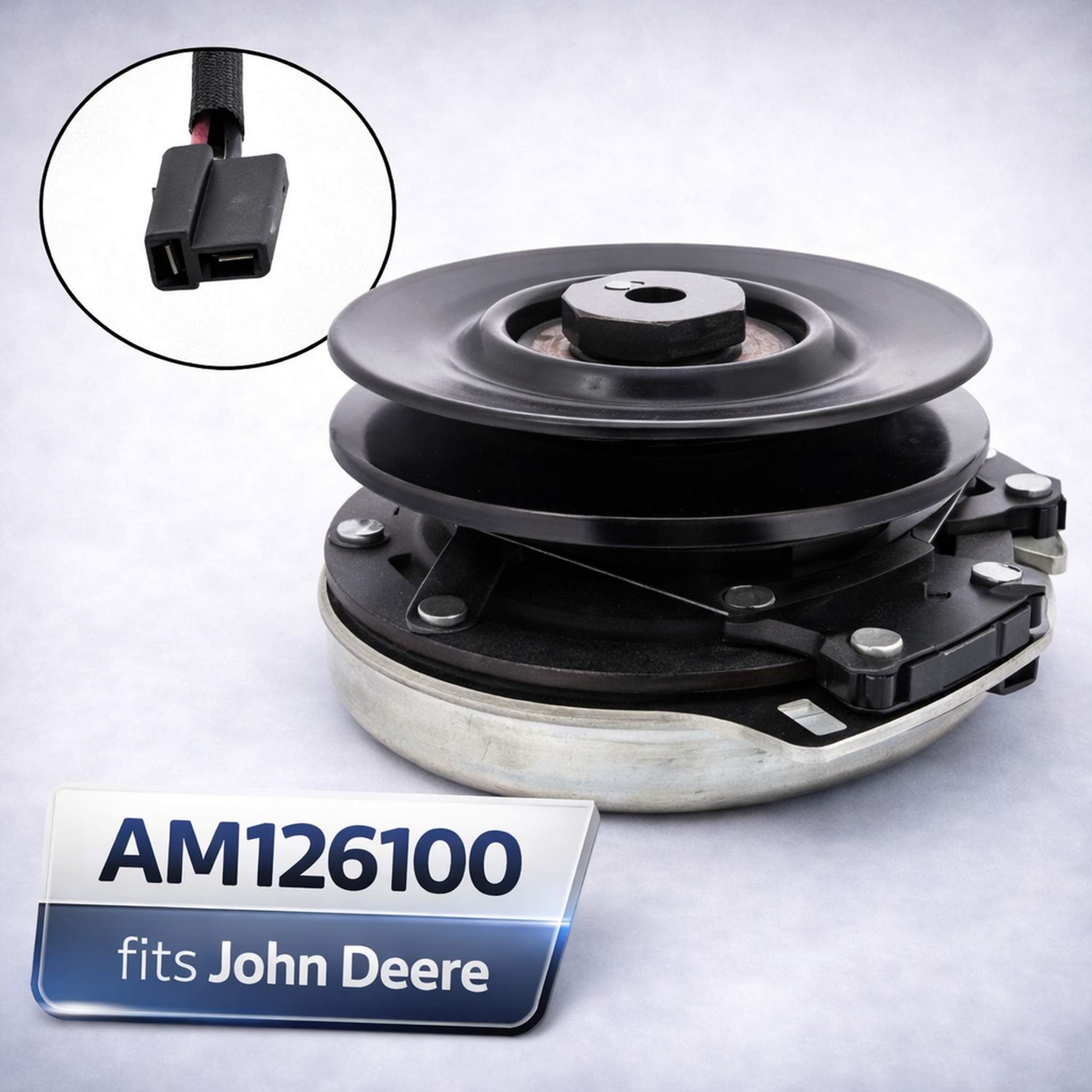 AM126100 PTO Clutch 1 inch bore 5.3 inch pulley for John Deere