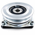 Kubota K3011-10050 PTO clutch replacement with 1-1/8 inch bore, 6-inch pulley, CCW rotation, and white 2-pin pigtail plug for select Kubota Z-Series, ZG-Series, and T-Series mower applications.