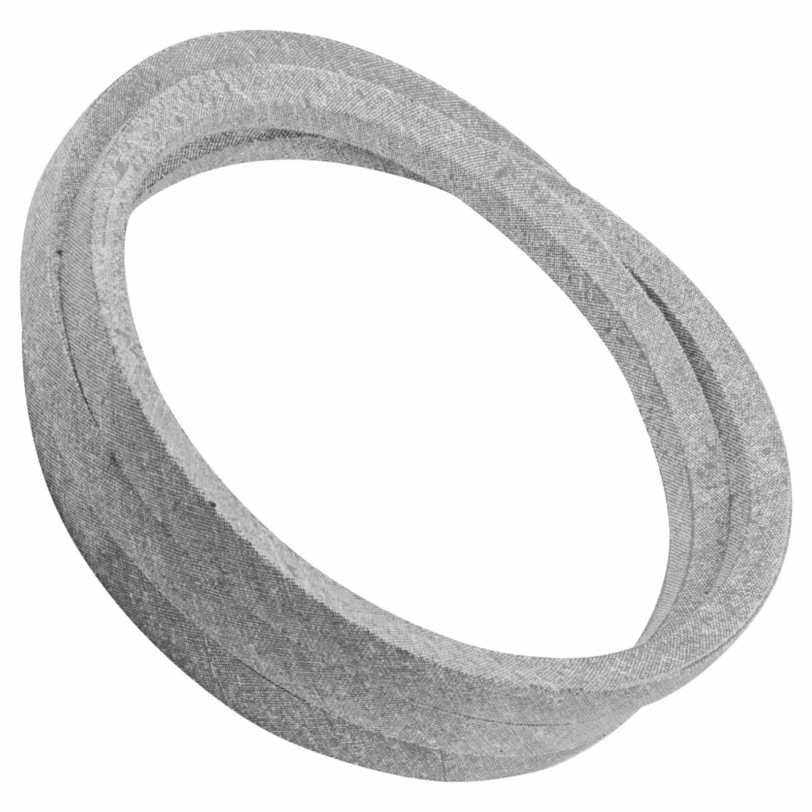 Aftermarket M169485 and UC39236 mower deck drive belt measuring approximately 74-3/4 inches long for select John Deere X300-Series and X500-Series tractors.