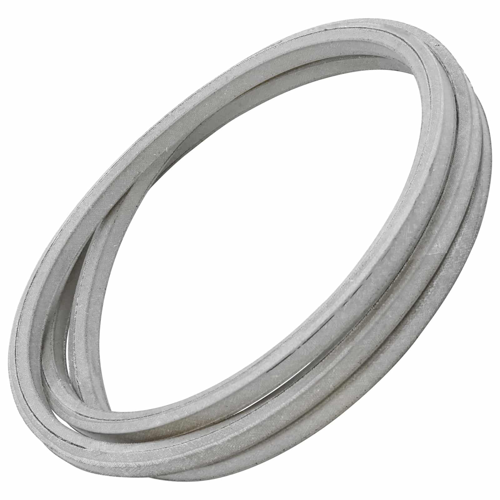 Aftermarket M174313 secondary mower deck belt measuring approximately 5/8 inch by 108.6 inches for select John Deere X330, X350, X354, and X370 tractors.
